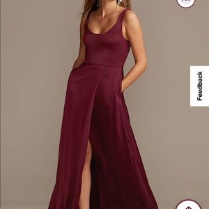 David’s Bridal Bridesmaid Dress - Wine